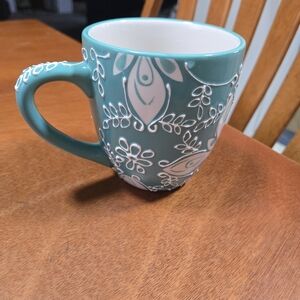 Elegant Teal Ceramic Mug